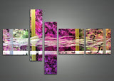 Purple Abstract Metal Wall Art Painting 608 - 63 x 32in