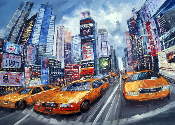 New York City Taxi Painting  40x30in