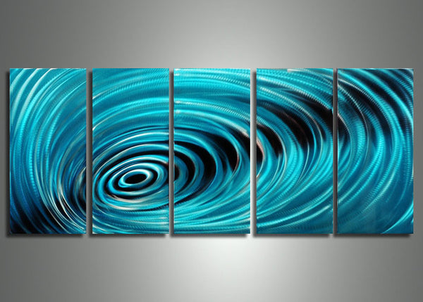 Aluminum Vortex Metal Art - 60x24