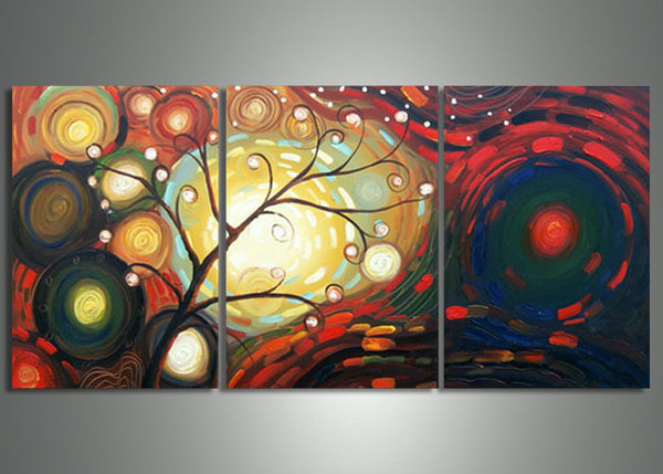 Modern Tree Wall Artwork 607 - 60x24in