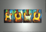 Modern Violin Wall Artwork 282 - 62x20in