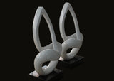 Abstract Sculpture - White 25x12in
