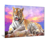 King of Tigers- Animal Canvas Print PT2339