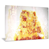 Sparkling Bear- Animal Canvas Print PT2349