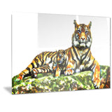 Soft Tigers- Animal Canvas Print PT2363