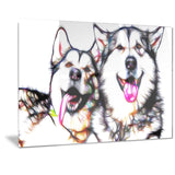 Husky Buddies - Canvas Art PT2409