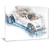 White and Blue Convertible PT2641