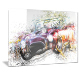 Colorful Abstract Convertible Car PT2654