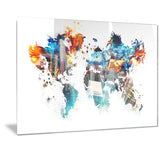 Color My World - Map Canvas Art PT2725