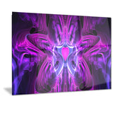 Heart at the Center Purple Abstract canvas  PT3024