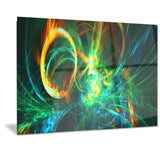 Fire Green Abstract Art on canvas  PT3025