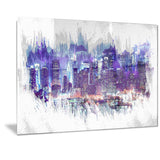 Midnight Cityscape  - Large Canvas Art PT3301