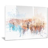Sunrise on the River Cityscape  - Large Canvas Art PT3303