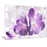 Blooming Purple Flower - Floral Canvas Artwork
