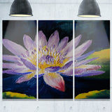 purple lotus flower floral canvas print PT6004