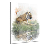 relaxing tiger animal canvas artwork PT6052