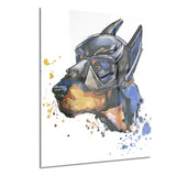 doberman superman animal canvas artwork PT6055
