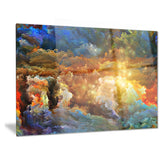 what colors may come abstract canvas artwork PT6059