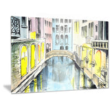 canal in venice cityscape canvas artwork PT6077