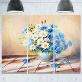 bouquet on wooden table floral canvas artwork PT6078