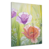 poppies in the morning floral canvas artwork PT6085