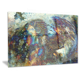 indian woman collage with lion woman canvas print PT6095