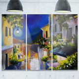 night city near sea landscape large canvas artwork PT6112