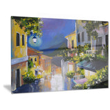 night city near sea landscape large canvas artwork PT6112