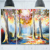 colorful spring forest landscape canvas art print PT6255