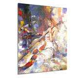 the guitarists music canvas art print PT6304