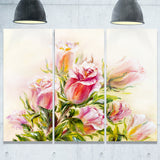 rose oil painting floral canvas art print PT6309