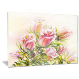 rose oil painting floral canvas art print PT6309