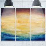 abstract water sunset abstract canvas print PT6374