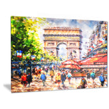 arc d' triomphe paris cityscape canvas print PT6389