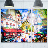 sacre coeur and montmartre cityscape canvas print PT6402