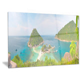 tropical island panorama landscape photo canvas print PT6407