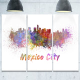 mexico city skyline cityscape canvas print PT6419