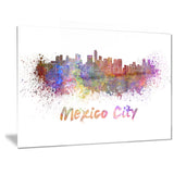 mexico city skyline cityscape canvas print PT6419