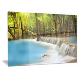 huai mae kamin waterfall photography canvas art print PT6445