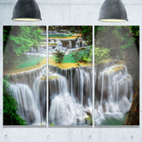 huay mae ka min waterfall photography canvas print PT6447