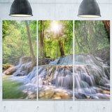 Kanchanaburi Waterfall Photography Canvas Art Print