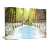 huai mae kamin waterfall photography canvas art print PT6486