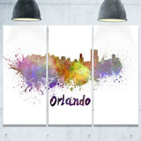 orlando skyline cityscape canvas art print PT6522