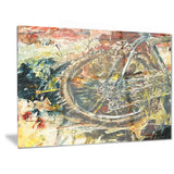 mountain bike oil painting canvas art print PT6529