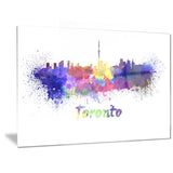 toronto skyline cityscape canvas art print PT6549