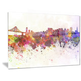 san francisco skyline cityscape canvas artwork print PT6561