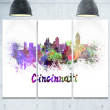 cincinnati skyline cityscape canvas artwork print PT6583