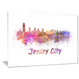 jersey city skyline cityscape canvas artwork print PT6601