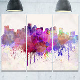 boston skyline cityscape canvas artwork print PT6610