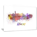 albany skyline cityscape canvas artwork print PT6614